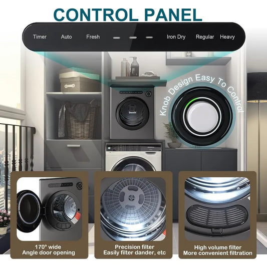 Electric Compact Dryer with Exhaust Pipe