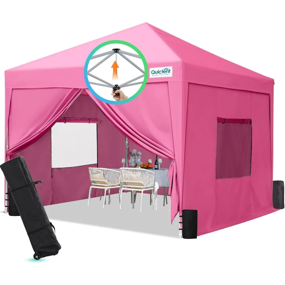 Privacy Pop up Canopy Tent with Sidewalls and Roll-up Ventilated Windows