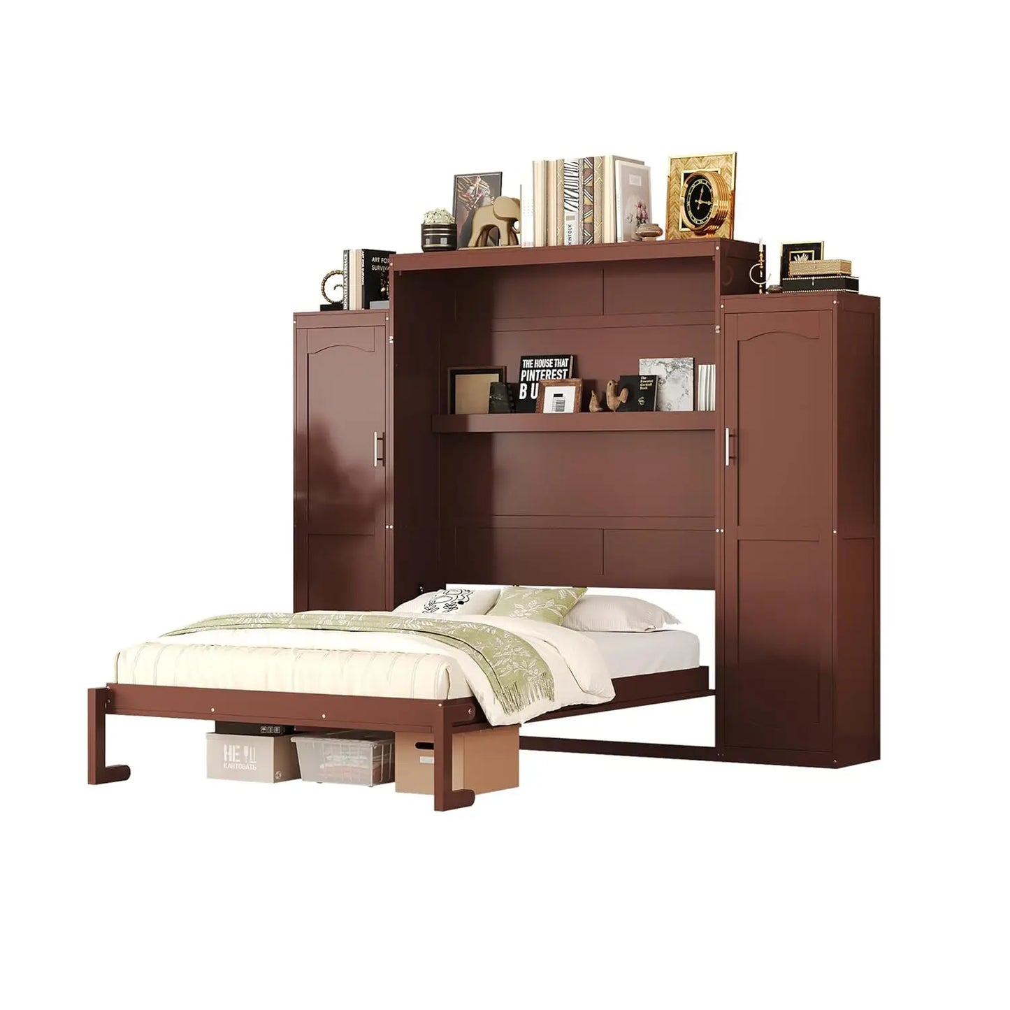 Murphy Wall Bed with Foldable Frame Platform