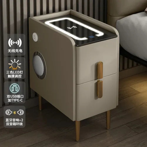 Modern Bedside Table Smart Dresser Created Luxury Vanity Desk