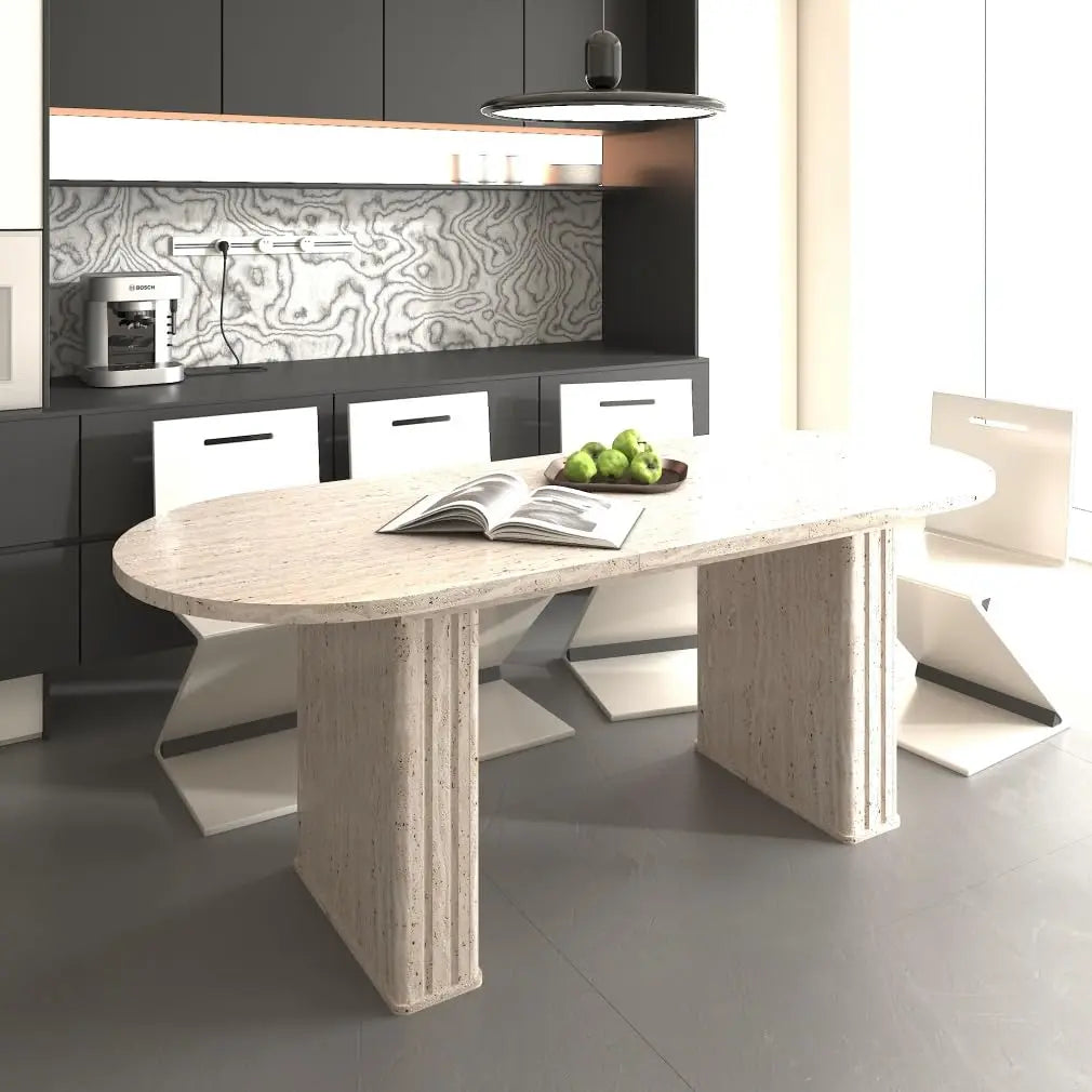 Multi-Functional Oval Extendable Dining Table