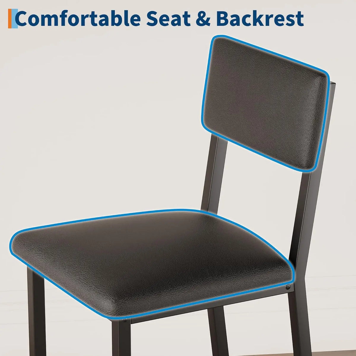 Dining Table Set with Upholstered Chairs