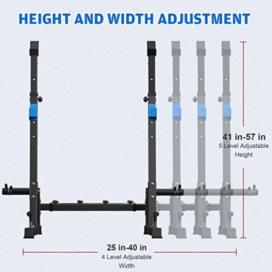 Adjustable Weight Bench with Squat Rack