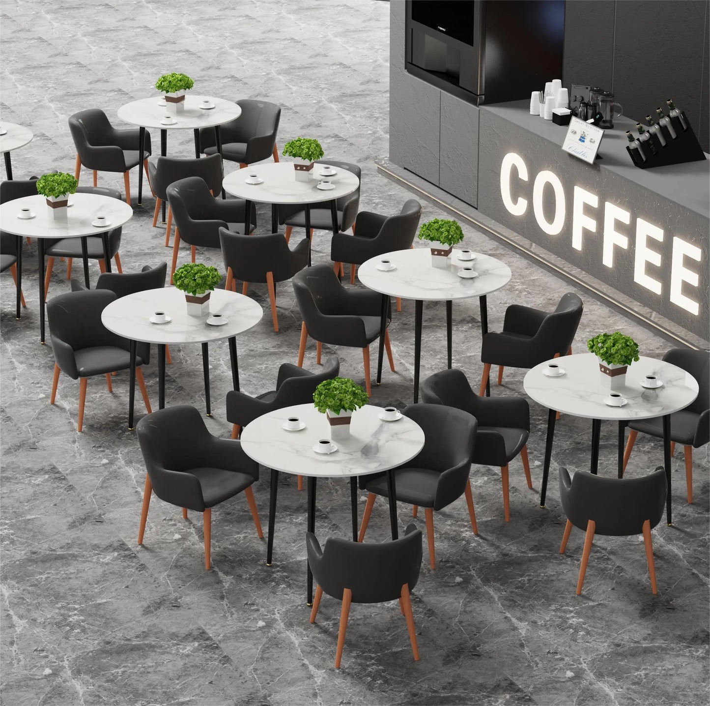 Modern Marble Round Dining Table