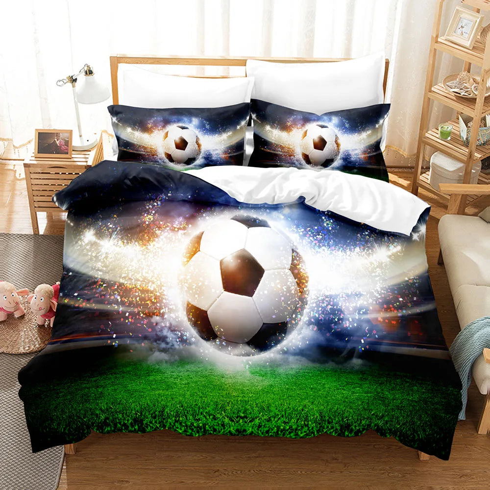 Sports 3D Printed Duvet Cover Set