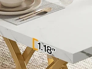 Modern Unique Rectangular Dinner Table