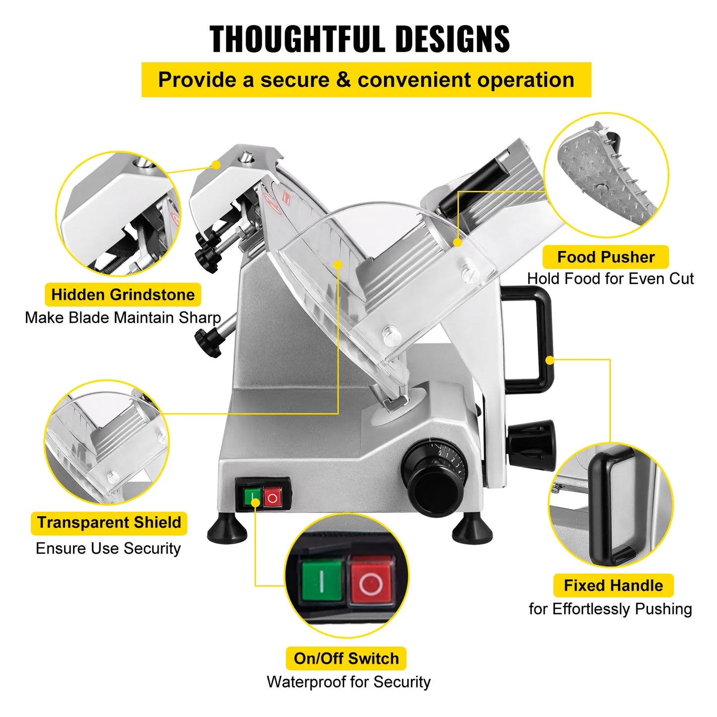 Electric Deli Food Meat Slicer