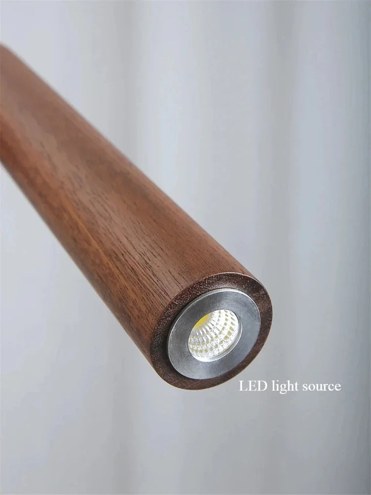 Modern Minimalist Wooden LED Pendant Light
