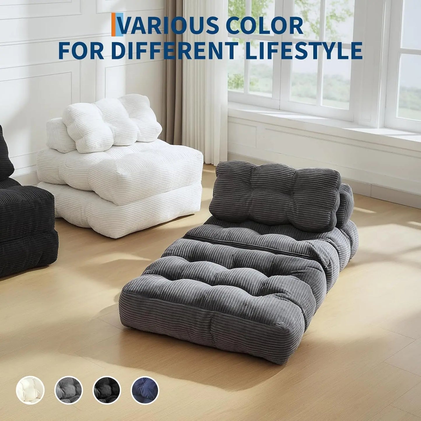 Folding Sofa Bed with Pillow