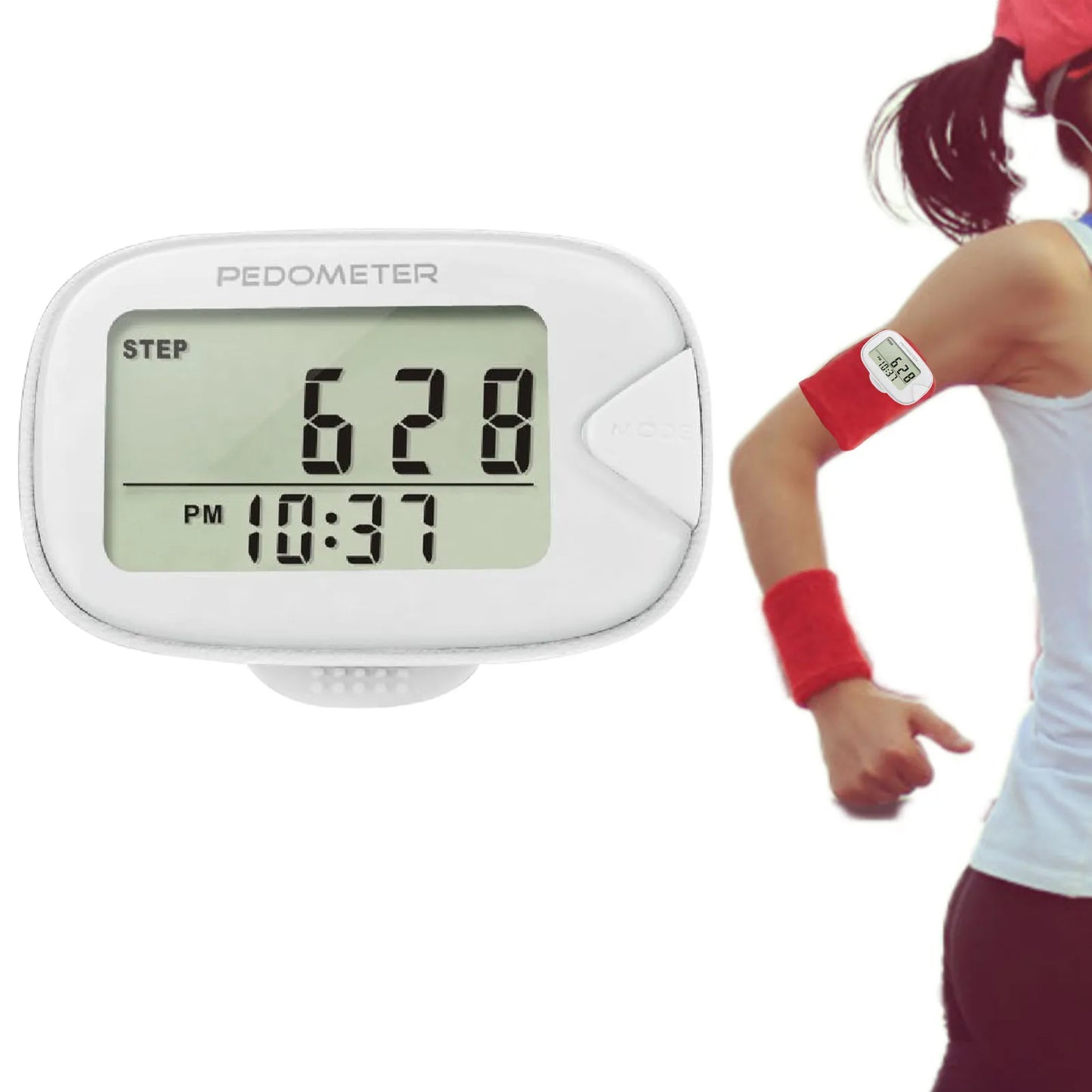 Multifunctional Pedometer With Clip On Step Counter