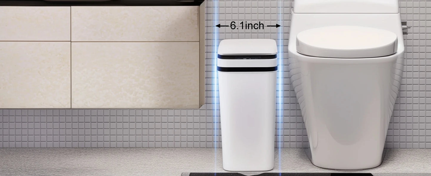2 Pack 12L Automatic Trash Cans Touch Motion Sensor