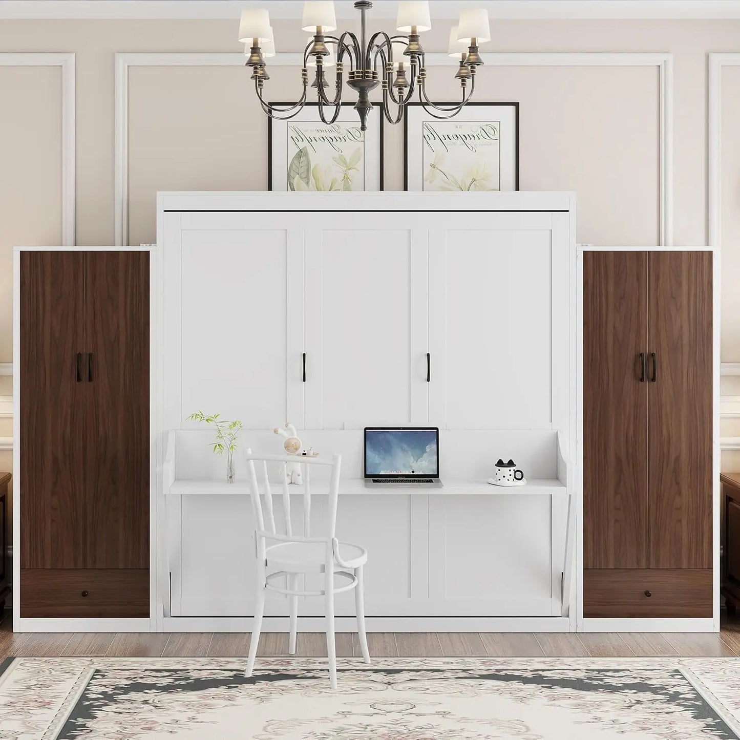 Murphy Wall Bed with Foldable Frame Platform
