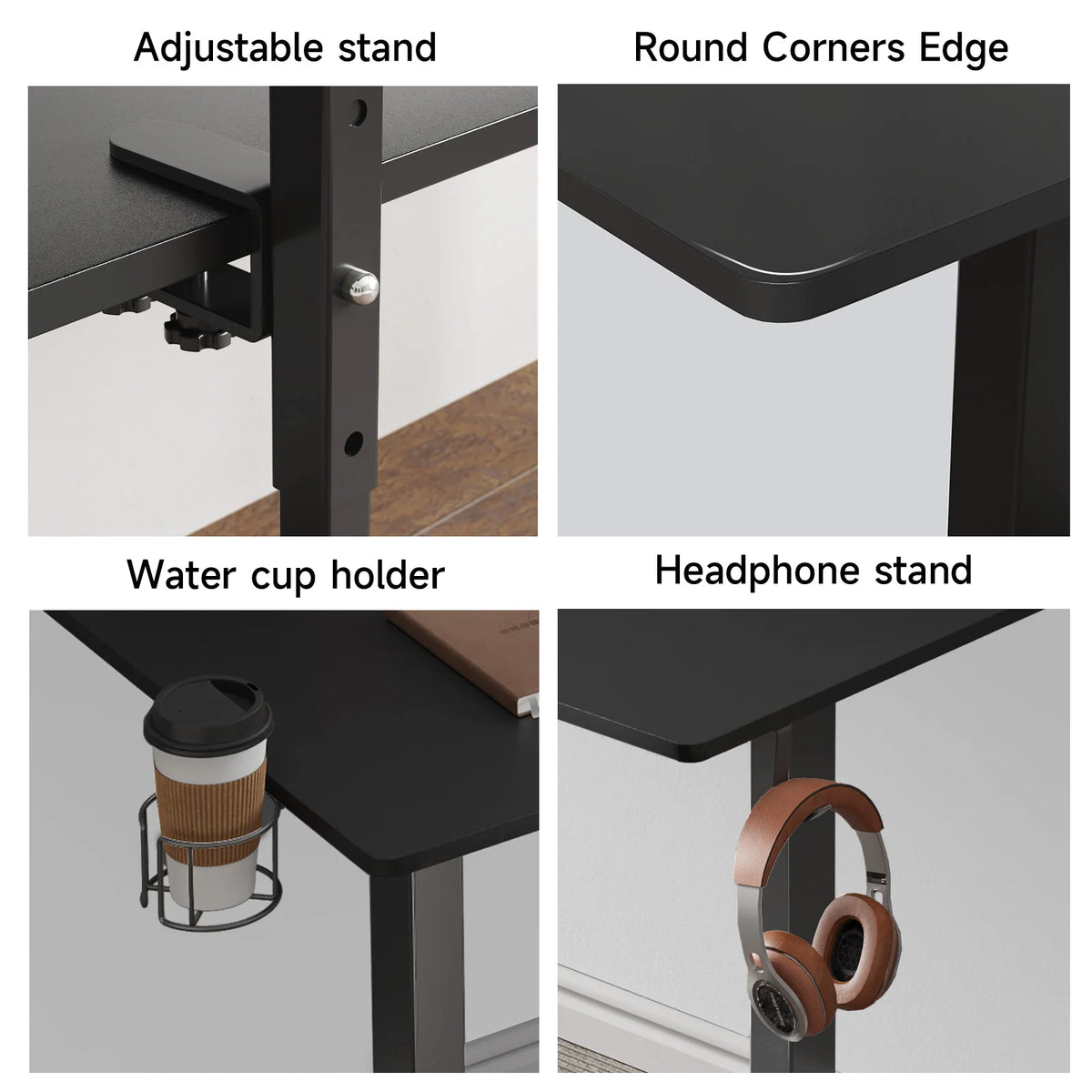 Standing Desk w/2 Adjustable Monitor Shelves