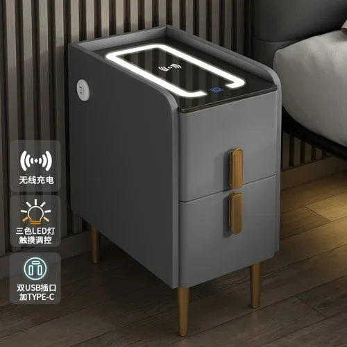 Modern Bedside Table Smart Dresser Created Luxury Vanity Desk