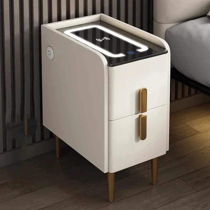 Modern Bedside Table Smart Dresser Created Luxury Vanity Desk