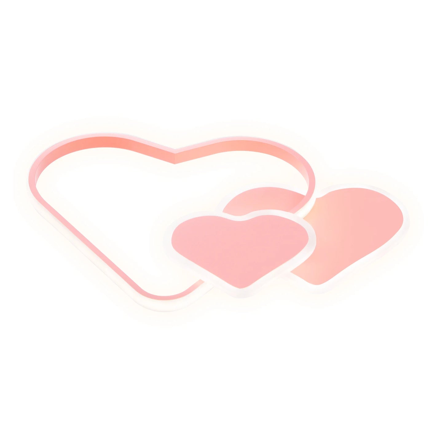 Heart-Shaped LED Ceiling Lamp with Remote Control