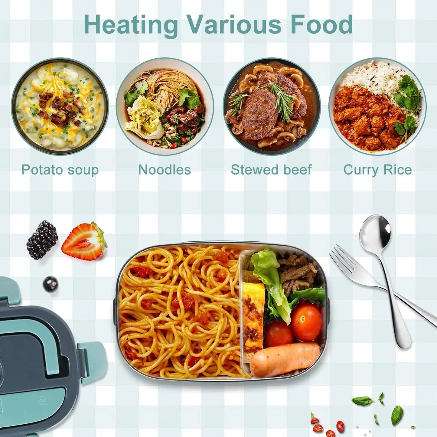 Electric Portable Food Heater Lunch Box
