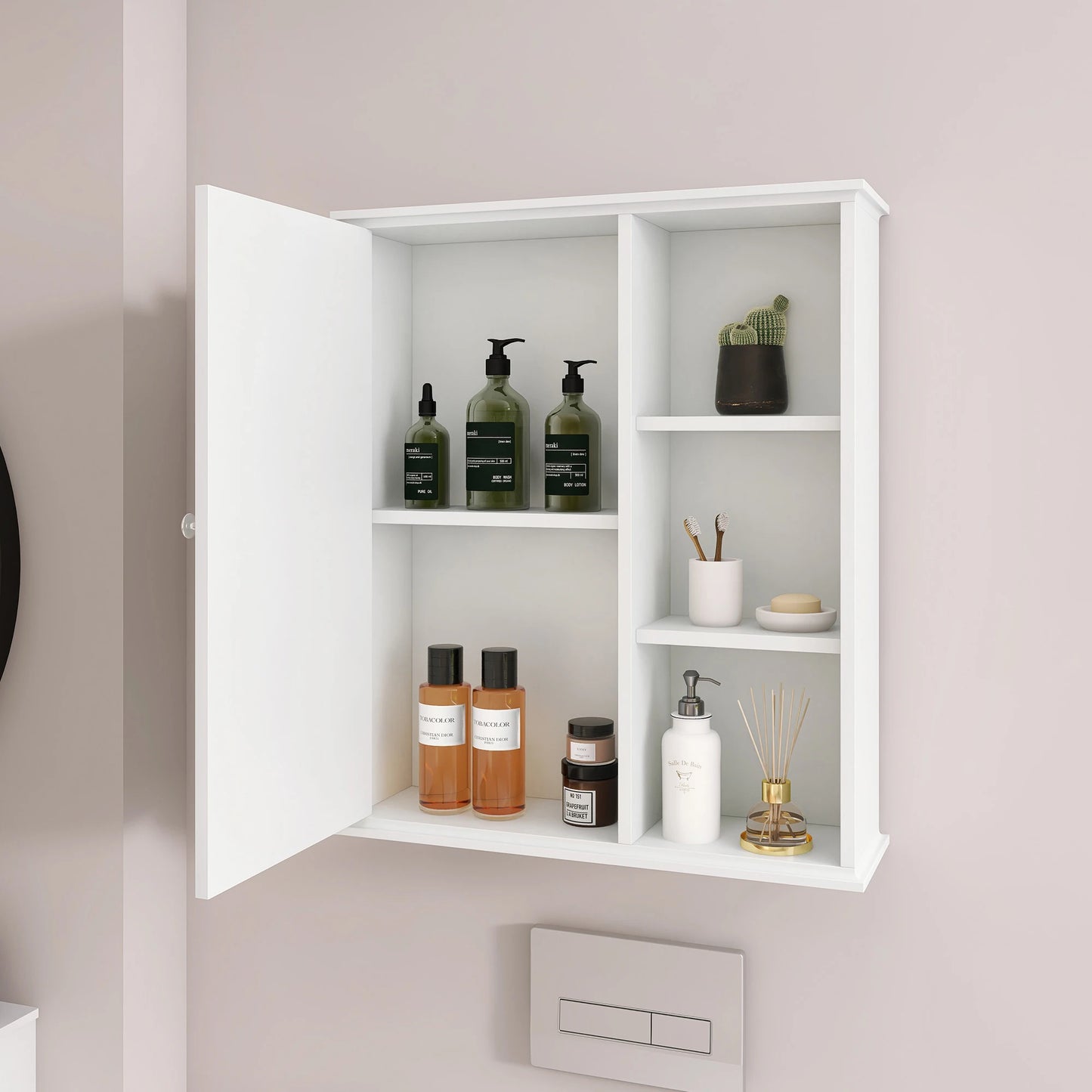 Blue Bathroom Storage Cabinet Decoration Wall Cabinet for Laundry Room&Kitchen&Living Room