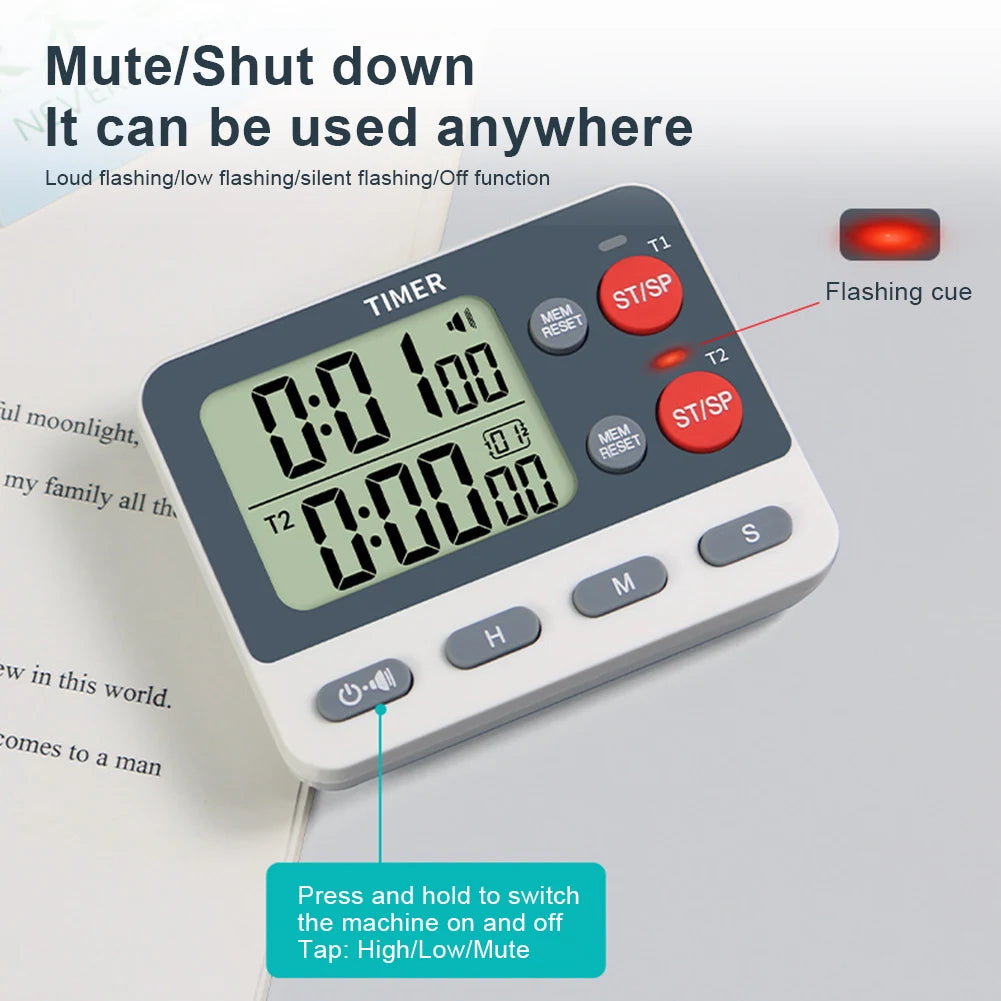Multifunctional Count UP/Down Timer with Memory Function