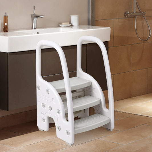 Toddler Step Stool with Handles Sides