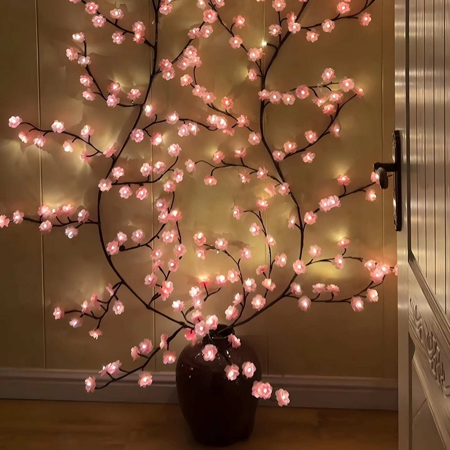 1 Piece of Pink Cherry Blossom Vine Light