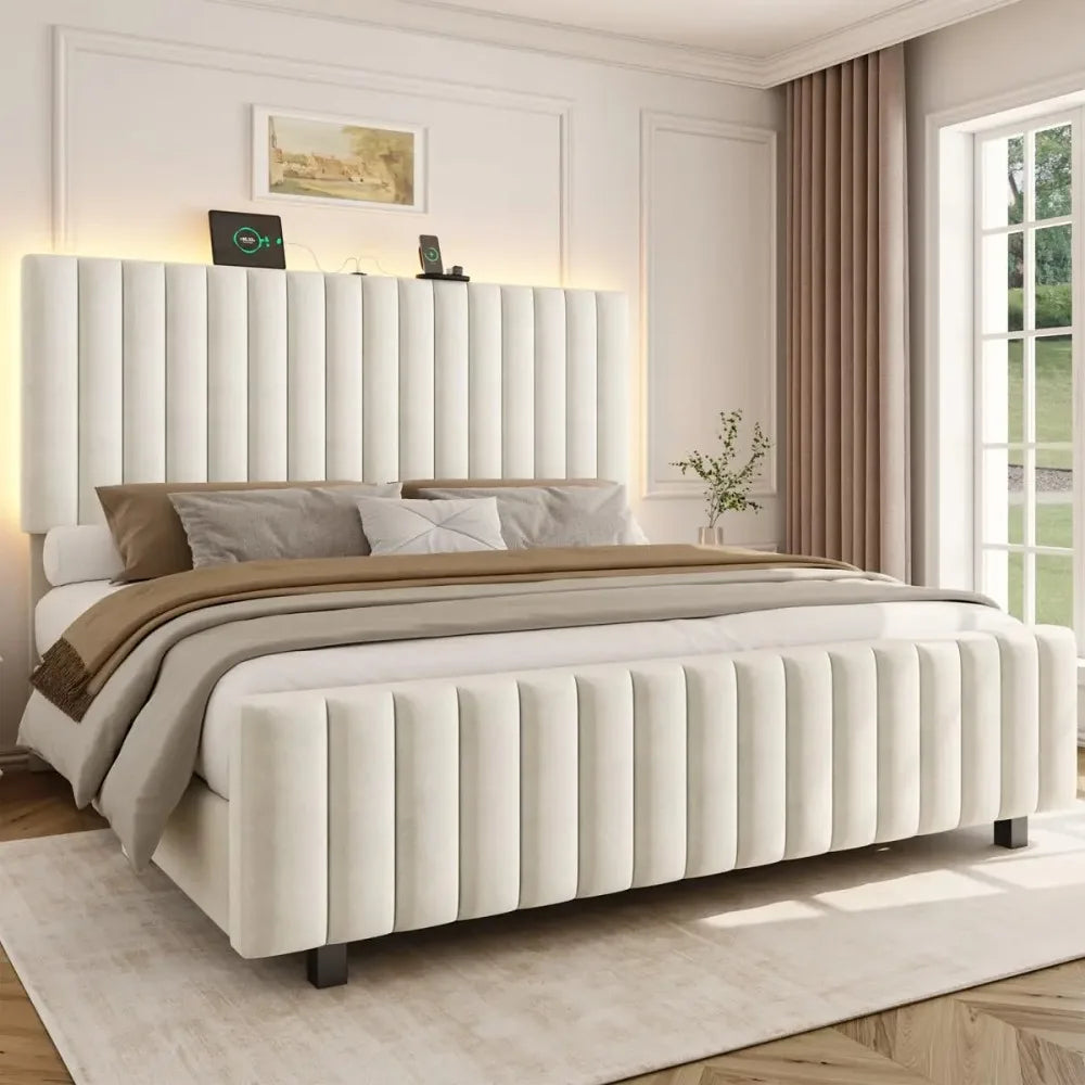 Upholstered Platform Bed Frame