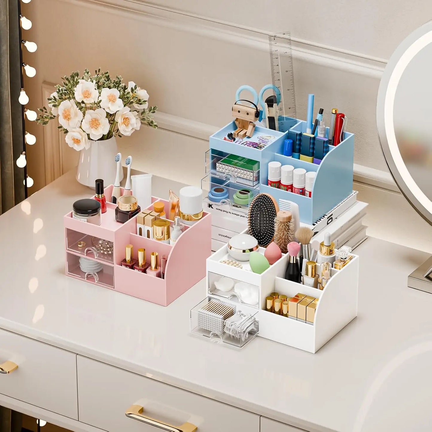 Makeup Organizer Countertop Storage Vanity