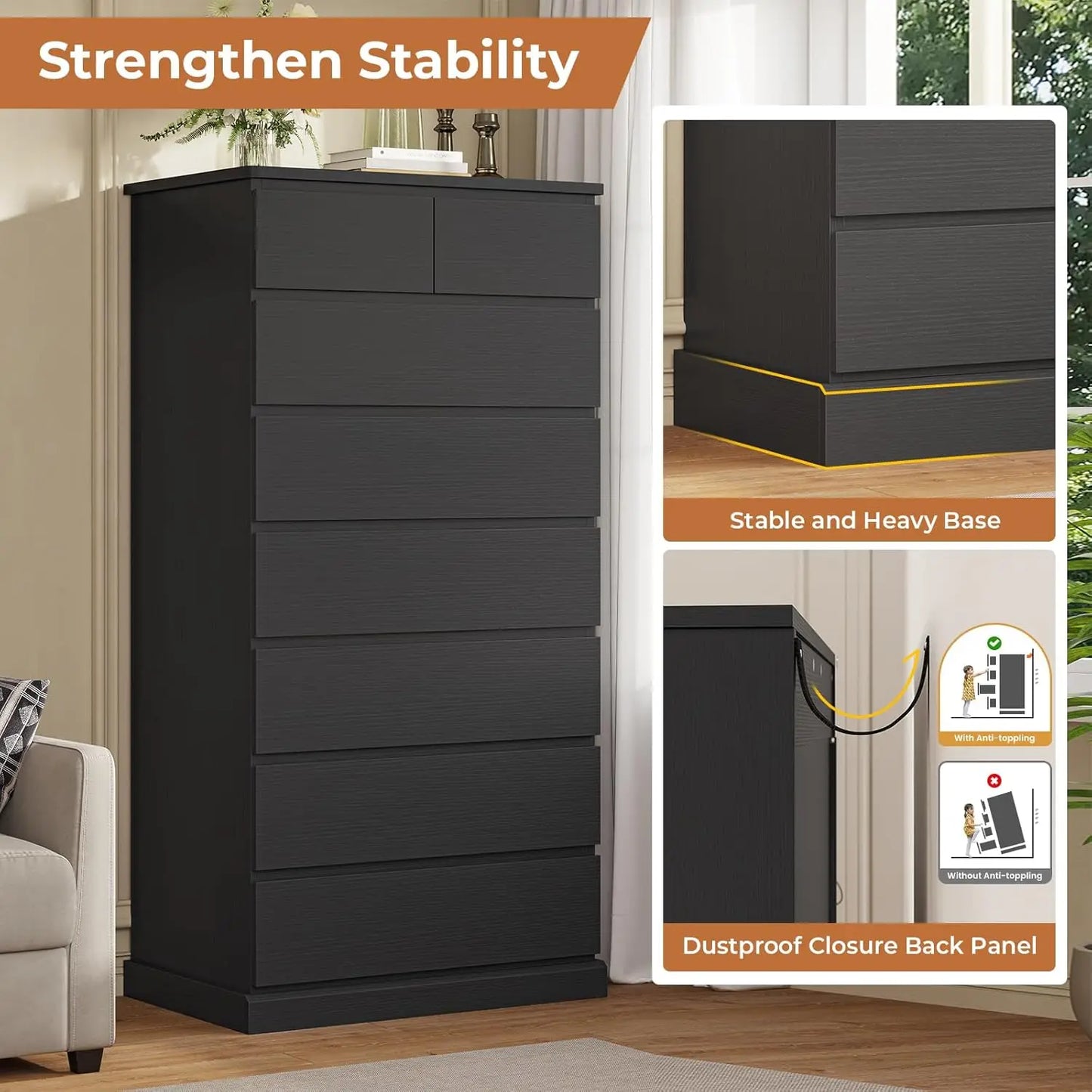 Tall Dressers & Chests of Drawers,