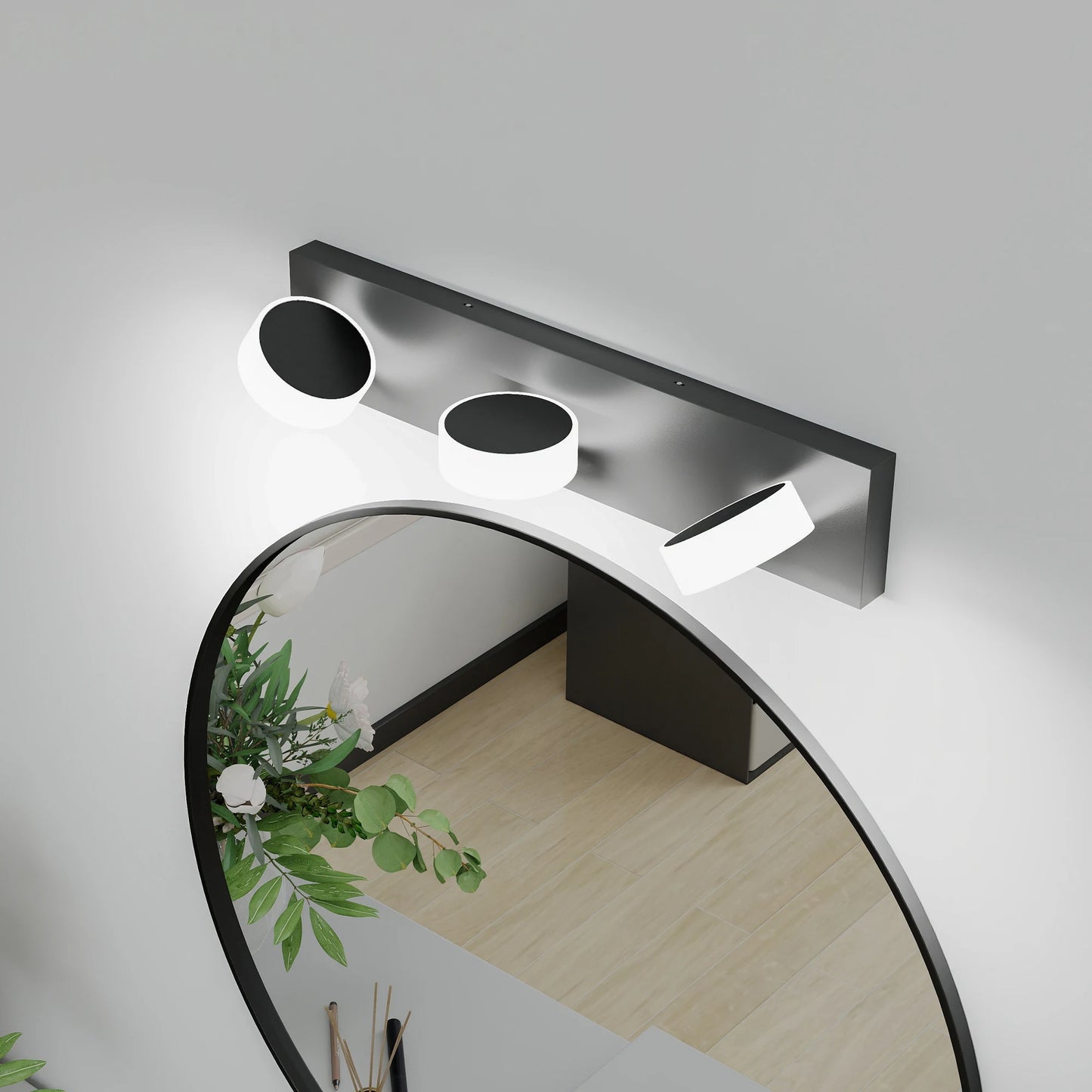 Bathroom LED Modern Black/Chrome Vanity Lights