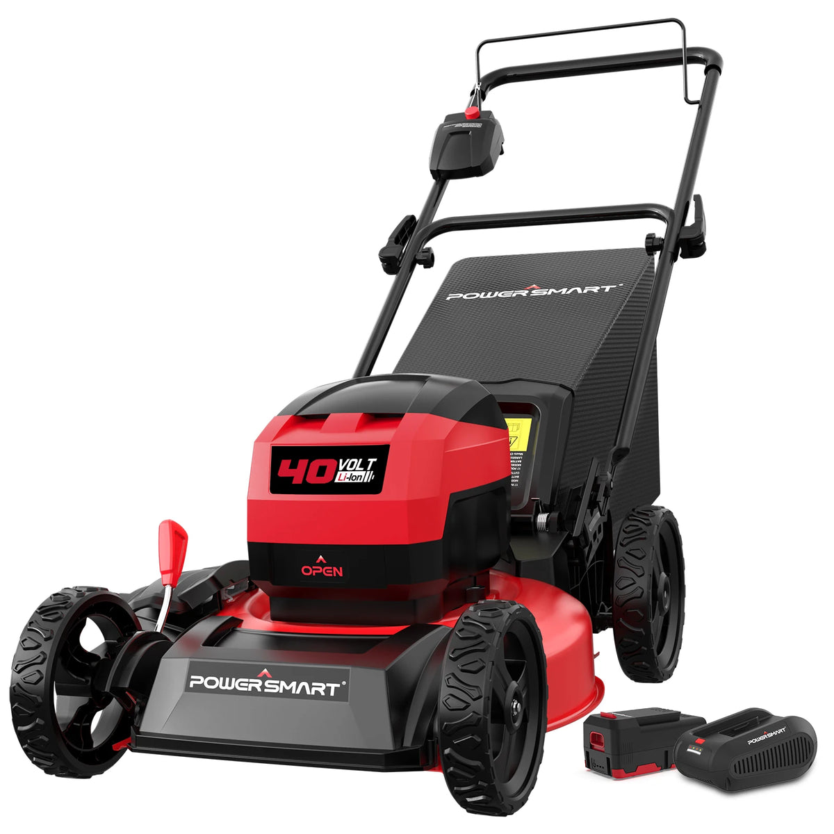 3-in-1 Brushless Push Lawn Mower with 4.0Ah Battery & Charger