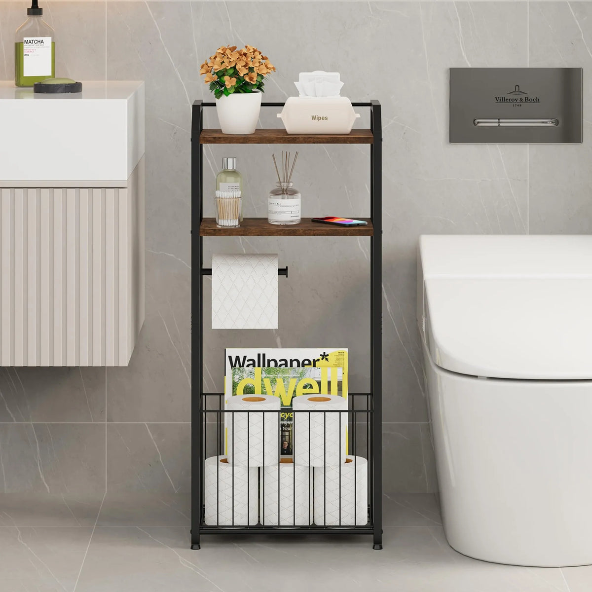 Freestanding Tissue Rack