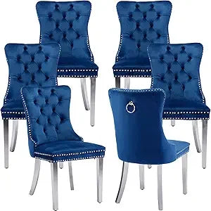 Velvet Dining Chairs Set