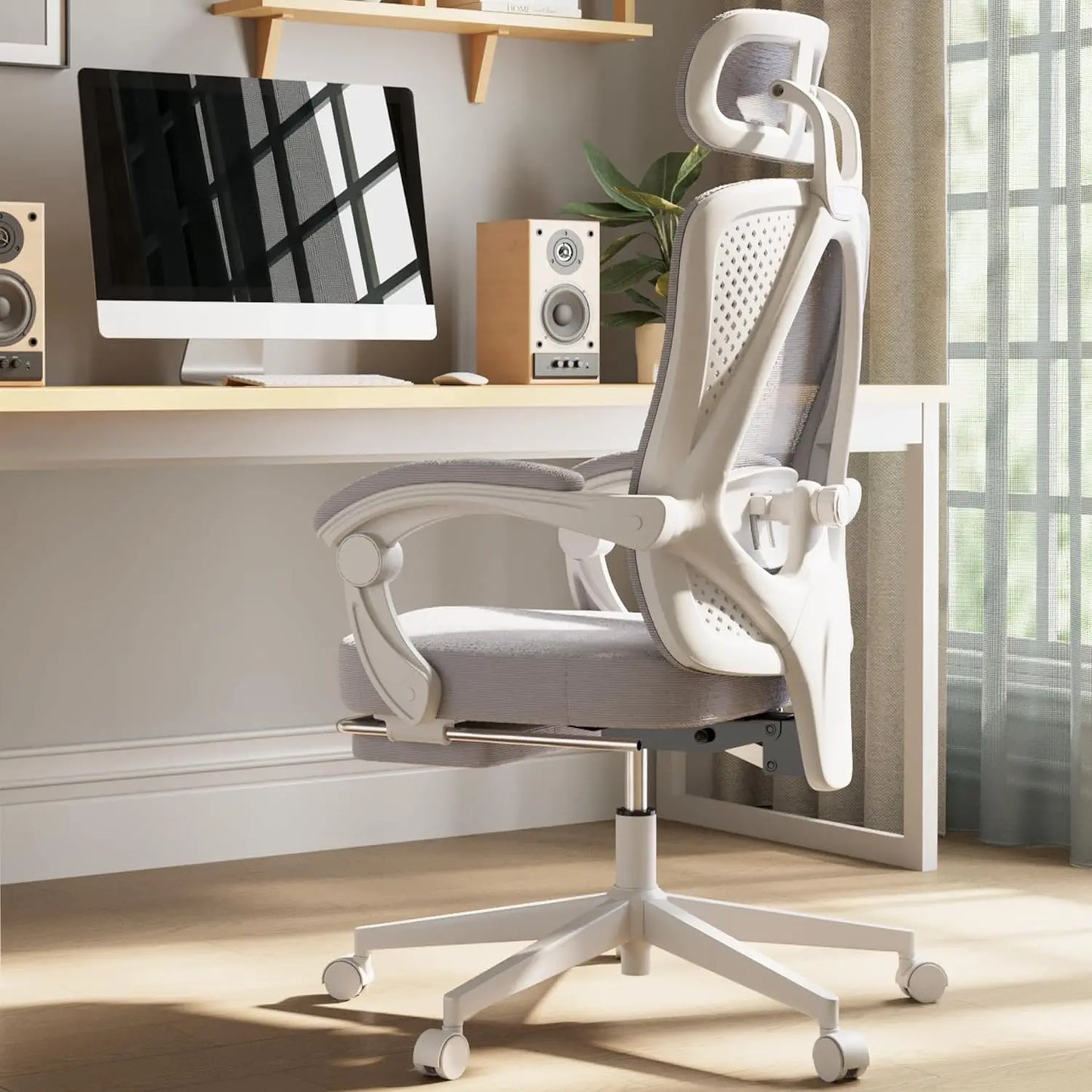 Ergonomic Office Chair with Lumbar Support and Headrest
