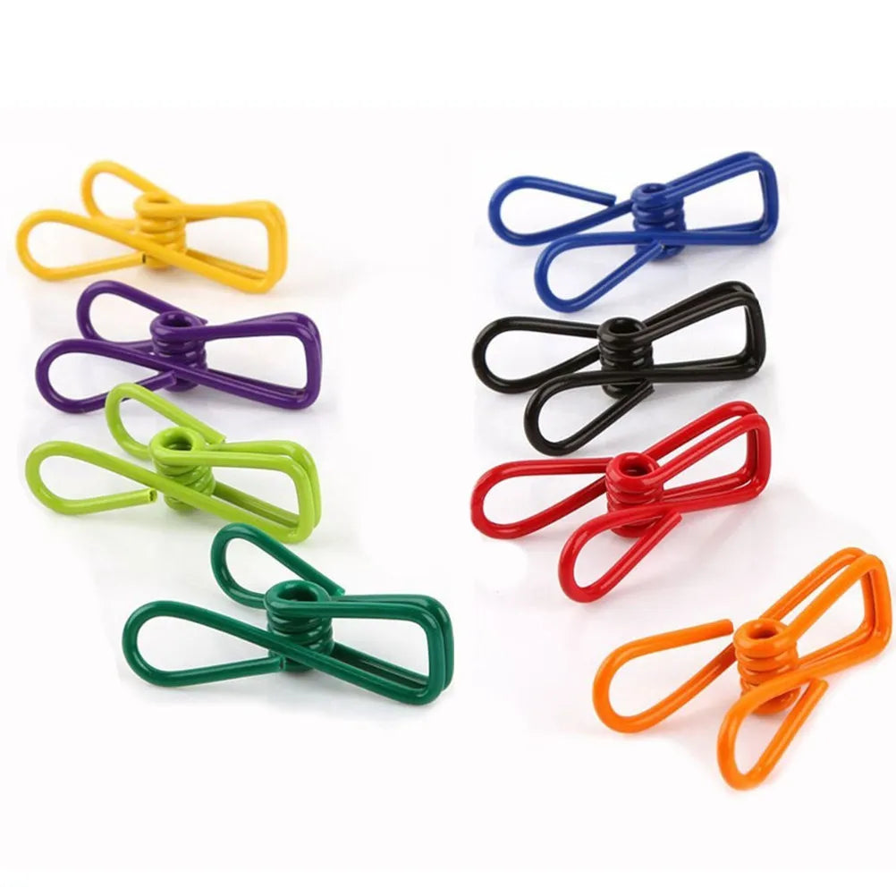 Multi-Purpose Colorful Clothespins Rust-Resistant PVC Coated Steel