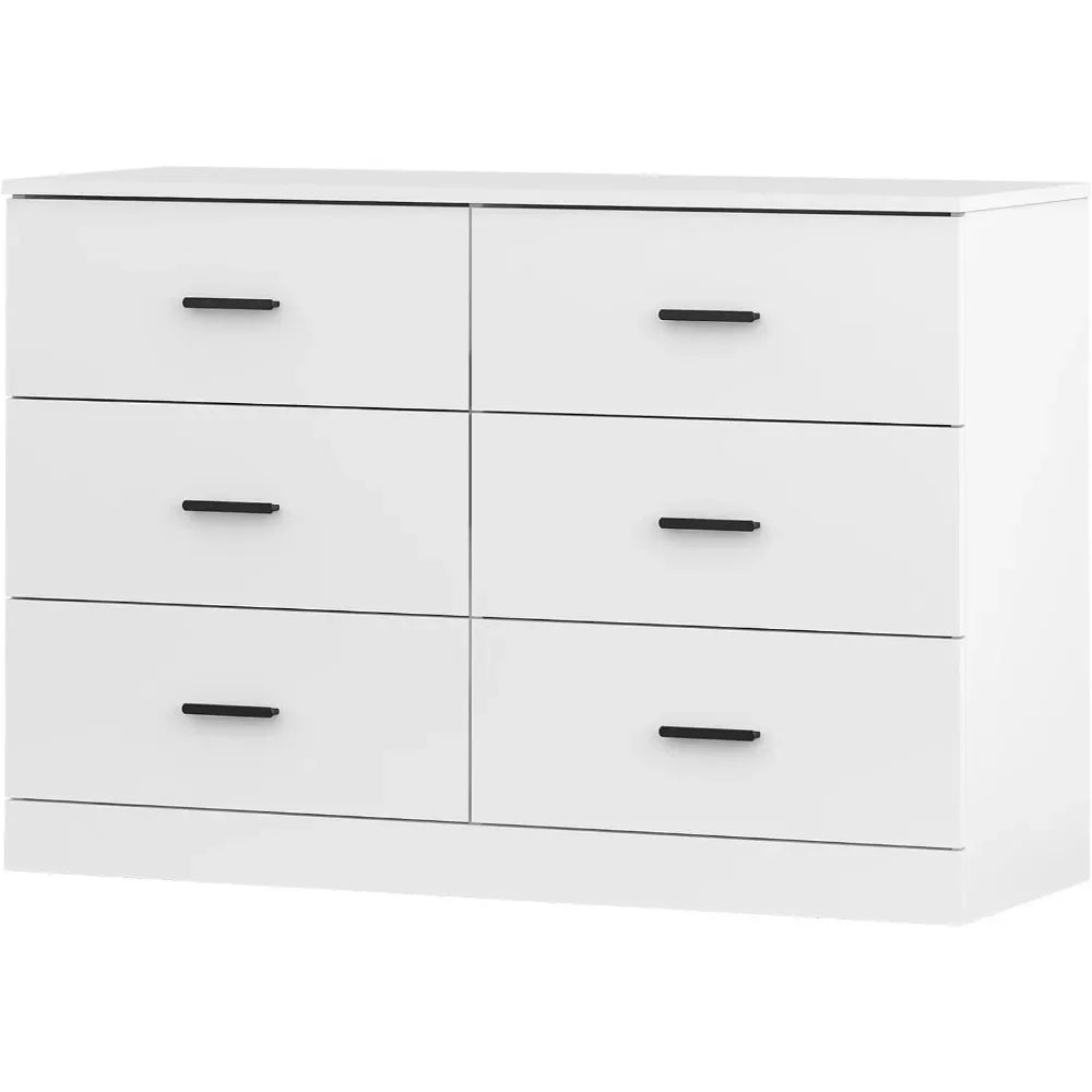 Modern Wood Wide Chest Cabinet Organizer with Metal Handle