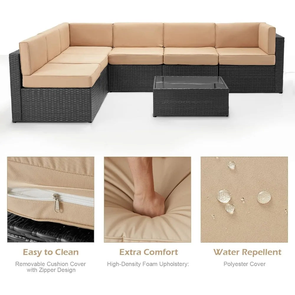 Outdoor Sectional Furniture Chair Set with Cushion