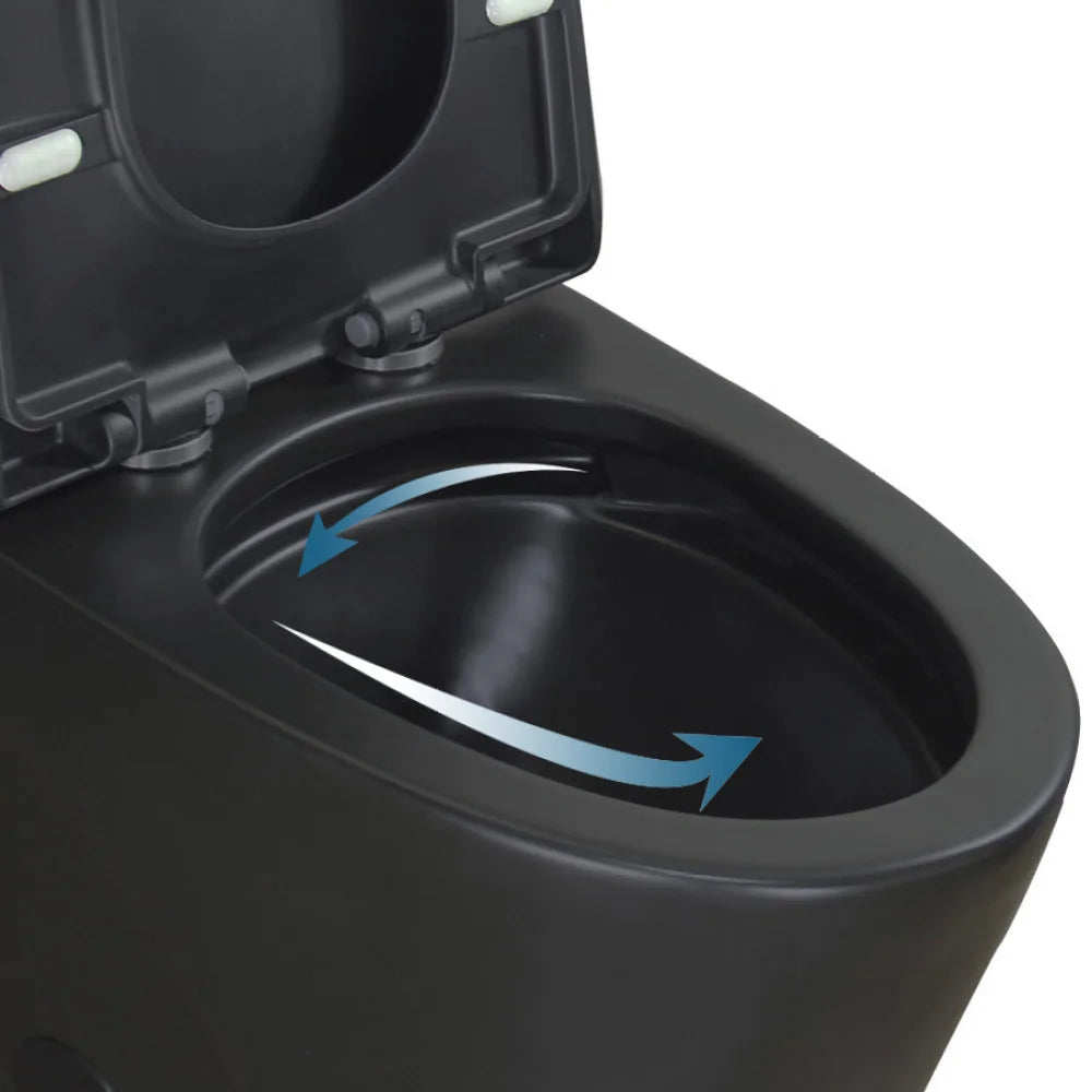 Elongated One Piece Toilet  Water Saving