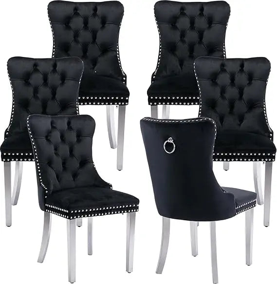 Velvet Dining Chairs Set