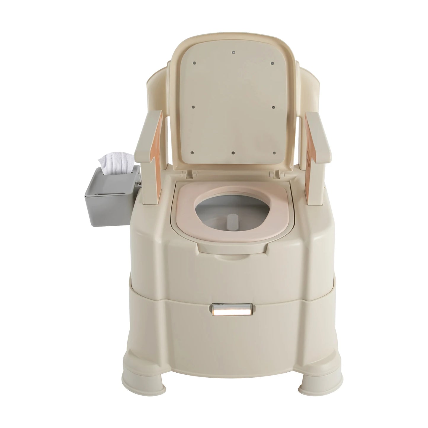 Bedside Portable Toilet With Sensor Night Light