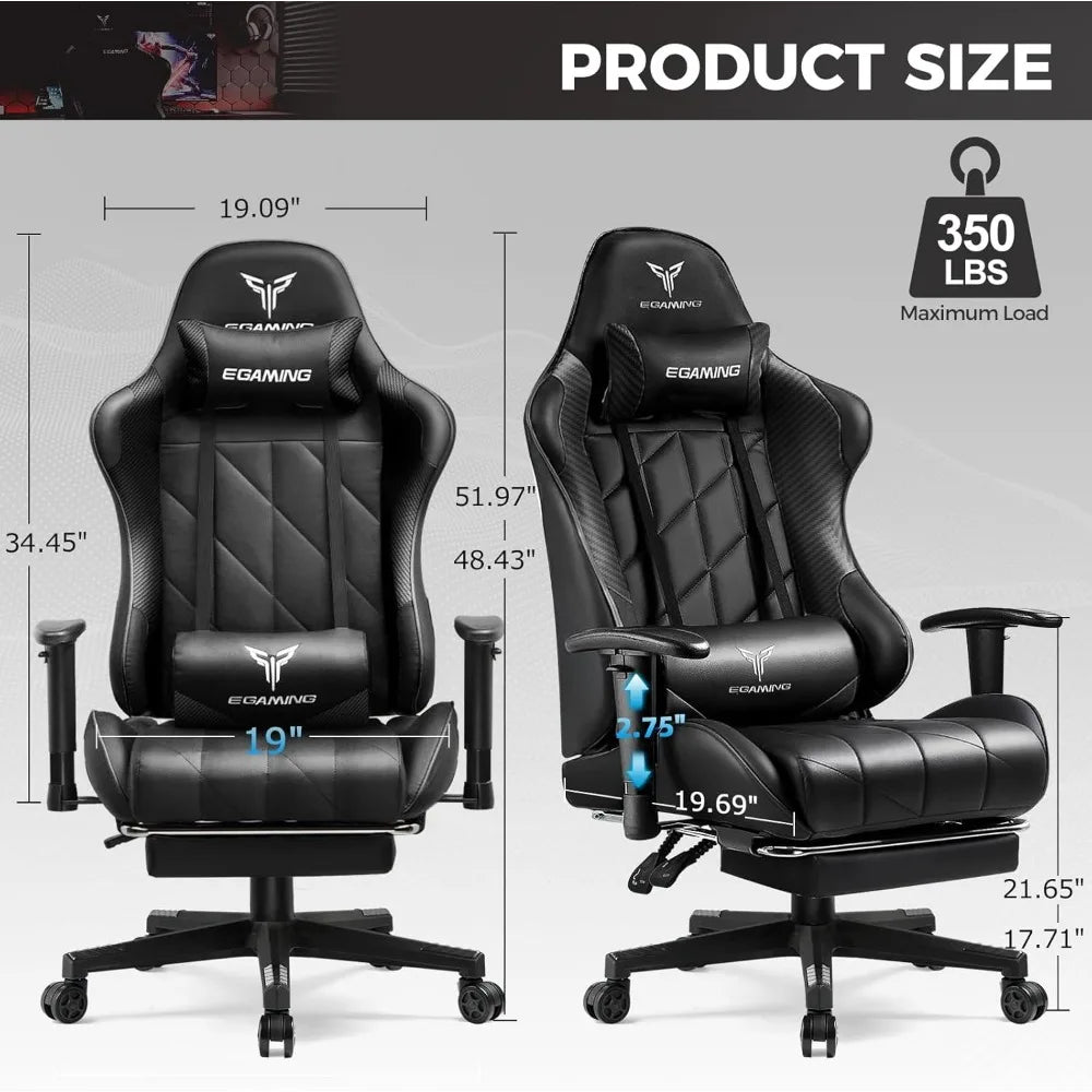 Home Office Ergonomic Computer Chair with Footrest