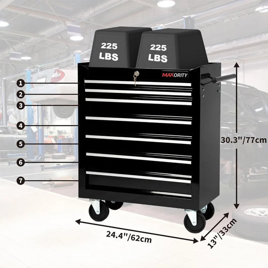 Heavy-Duty Rolling Tool Chest Cabinet