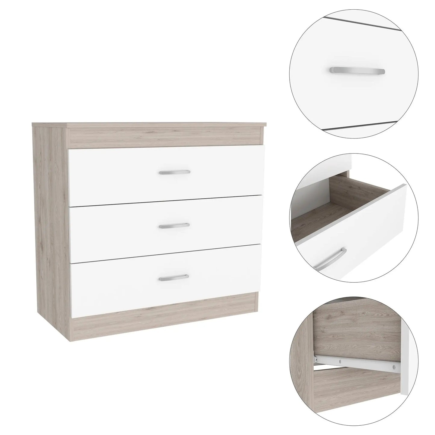 Dresser with Superior Top Metal Hardware