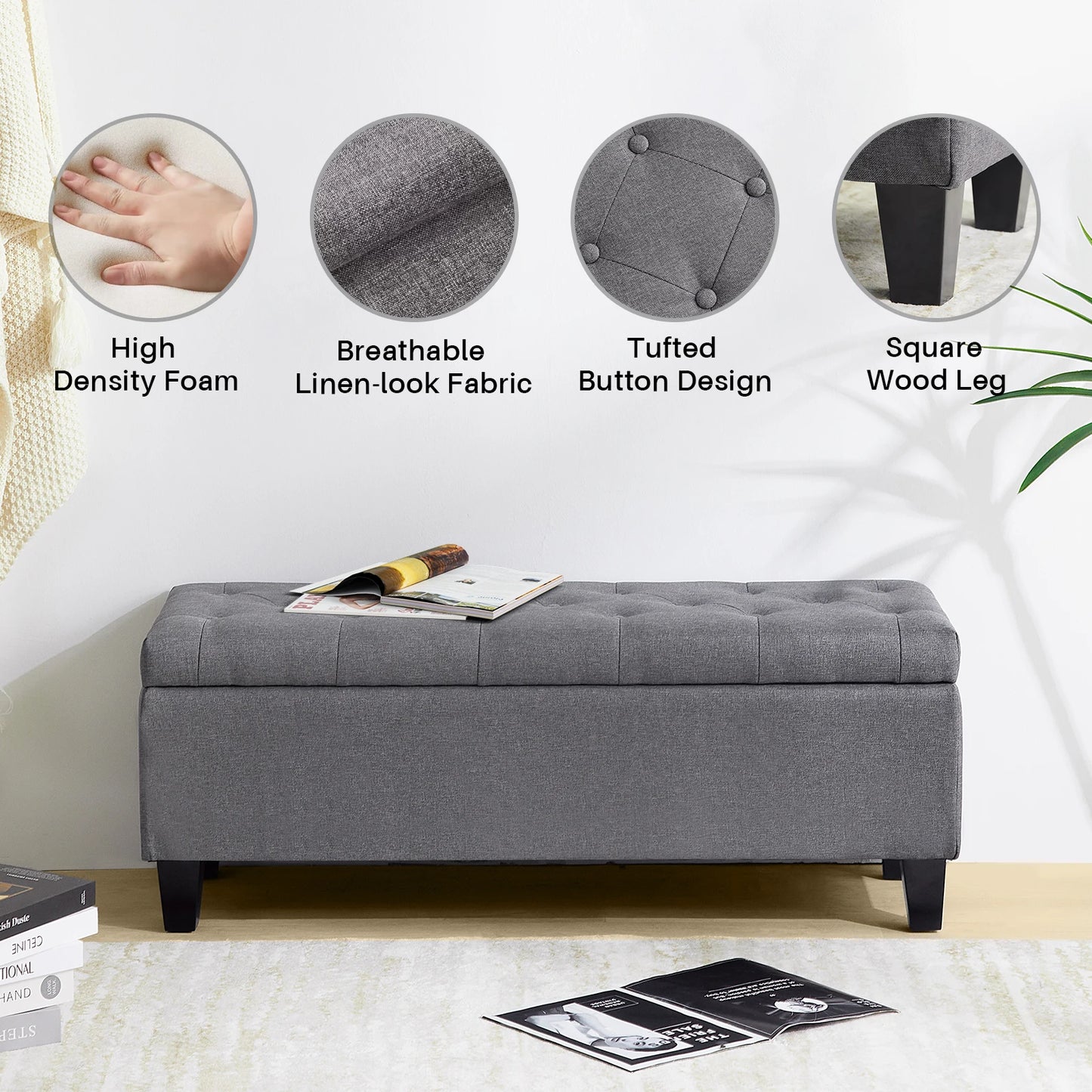 Storage Ottoman Bench