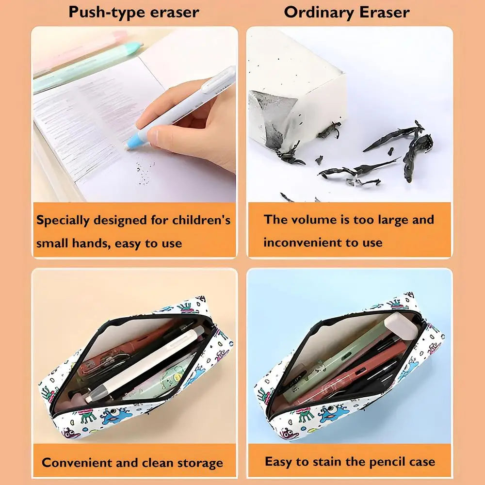 Automatic Press Pencil Erasers