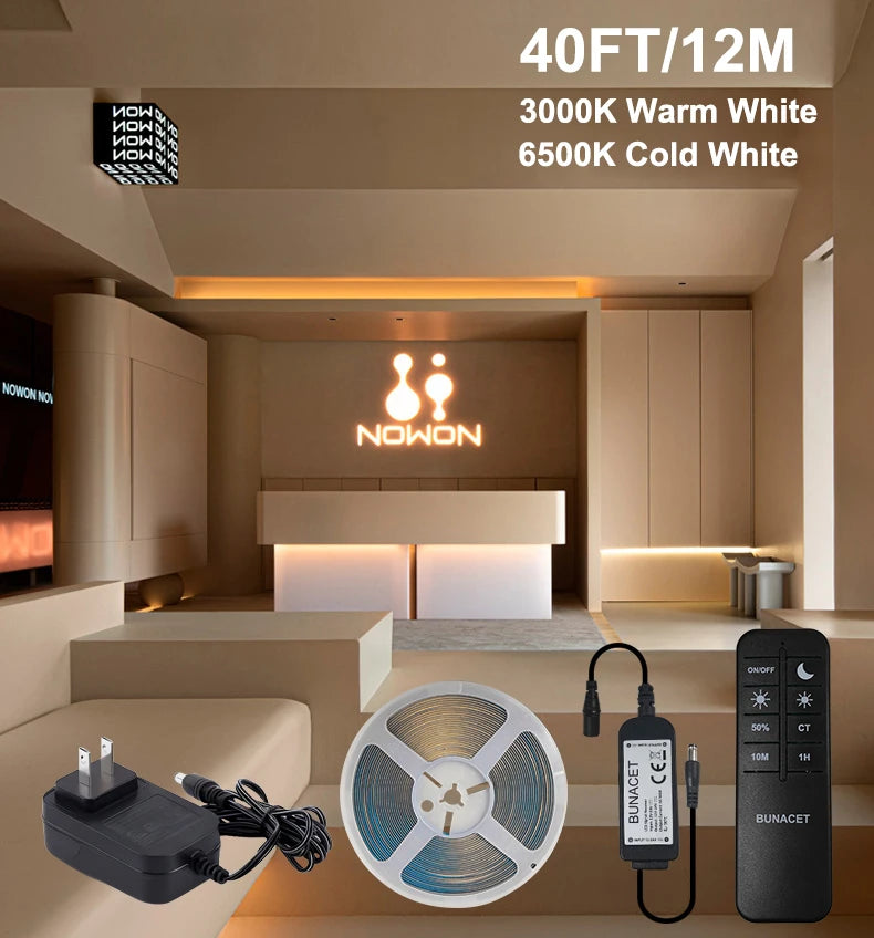 COB LED Strip Light with RF Remote