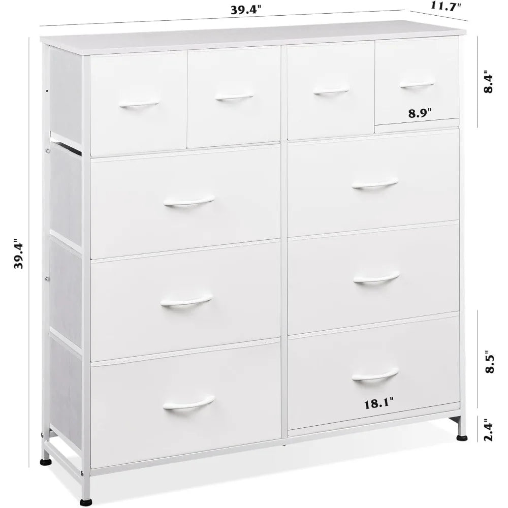 Fabric Dresser Tall Storage Organizer Unit