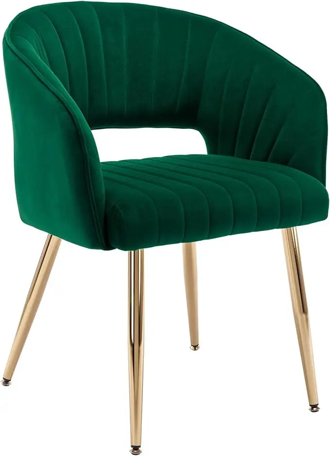 Home Office Swivel Velvet Modern Tufted Chair with Gold Base