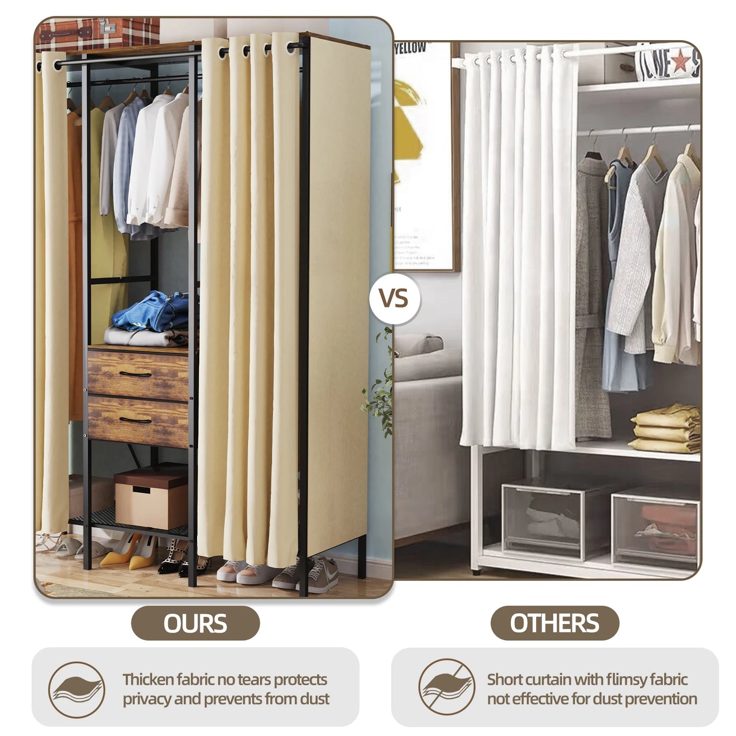 Open Wardrobe, Bedroom Storage