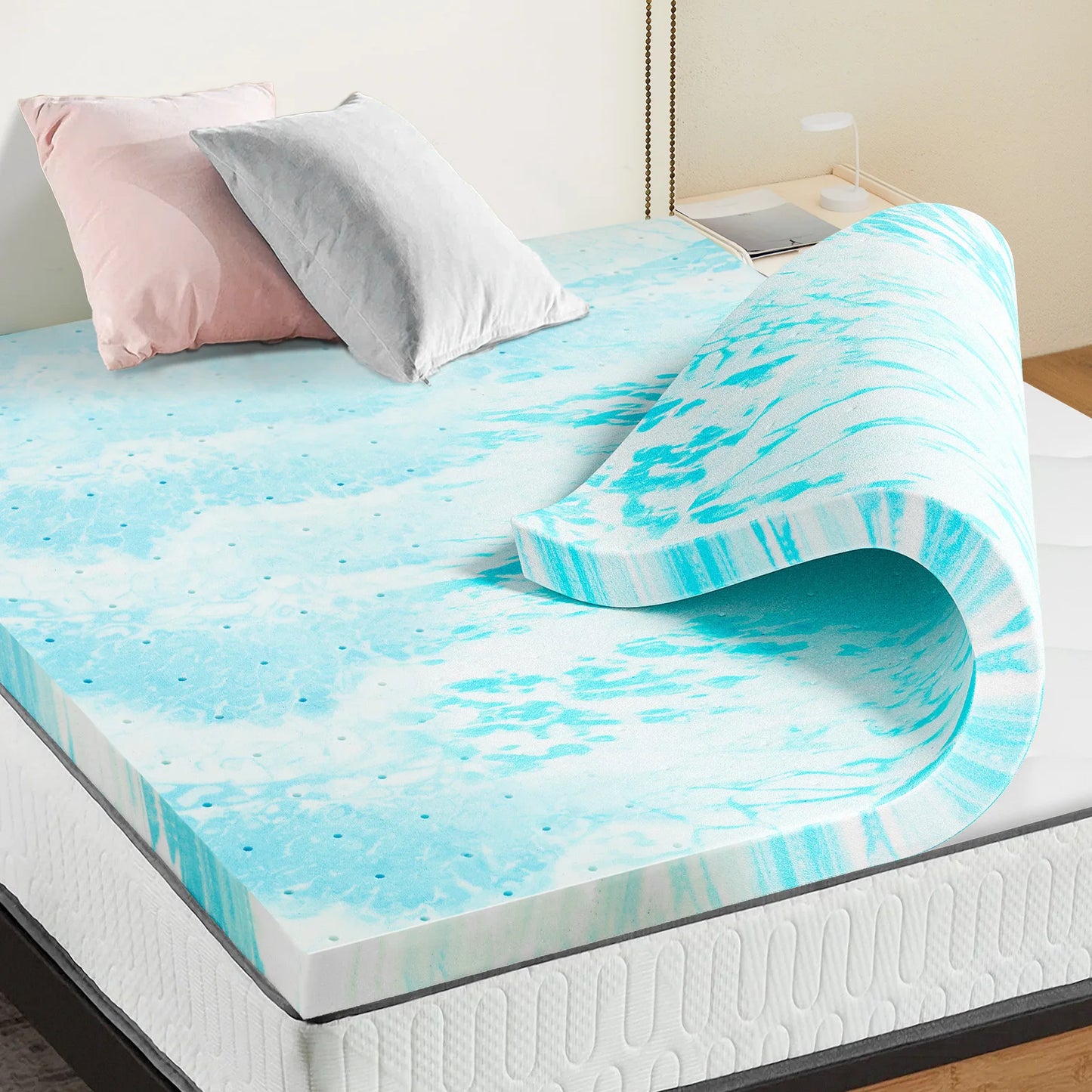 Gel Memory Foam Mattress Topper