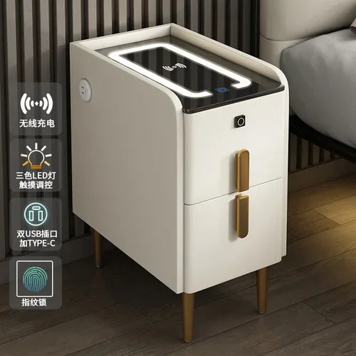 Modern Bedside Table Smart Dresser Created Luxury Vanity Desk